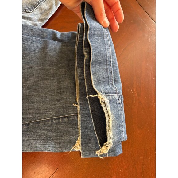 Vintage Genetic Denim Y2K Mutated Gene Wide Leg Jeans Made in USA Size 28 - Picture 15 of 16